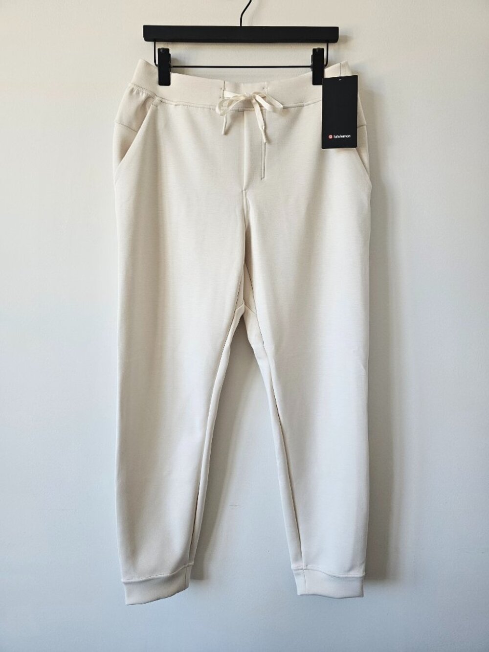 NWT LULULEMON LTIV Ivory White Smooth Spacer Jogger Regular Pants Men's Large